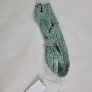 Zella Womens Restore Soft Knot Headband In Green Shore One Size NWT